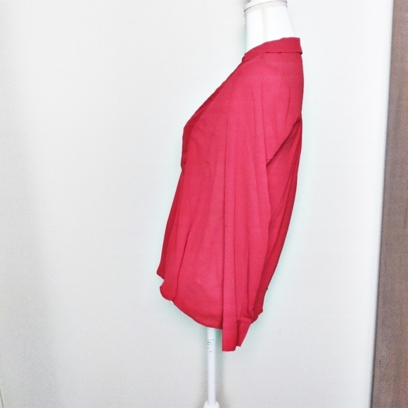 Maeve Anthropologie Red Popover Blouse - Picture 4 of 7
